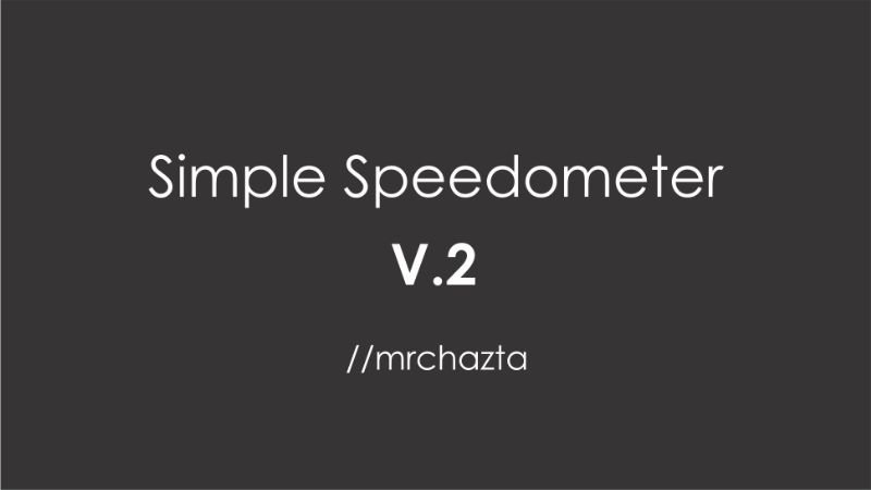 47d7a8 mrchazta   simple speedometer mod